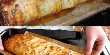 Die Rolle ist absolut sucht gefährlich, Hackfleisch Käse Rolle 