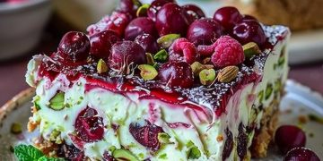 Unbeschreiblich Gut, Superfruchtige Sauerkirsch Torte Mit Pistazien