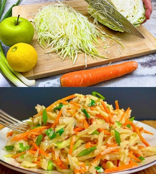 Frischer Kohl-Apfel-Salat