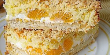 Streuselkuchen Mit Mandarinen Und Schmand