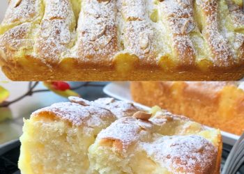 Rezept für Zitronenkuchen mit Zitronenpudding