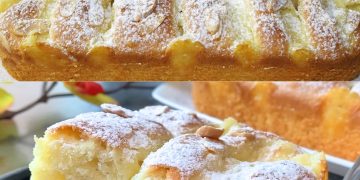 Rezept für Zitronenkuchen mit Zitronenpudding
