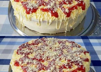 Erdbeer Spaghettieis Torte, die wird immer wieder von meiner Familie gewünscht!