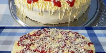 Erdbeer Spaghettieis Torte, die wird immer wieder von meiner Familie gewünscht!