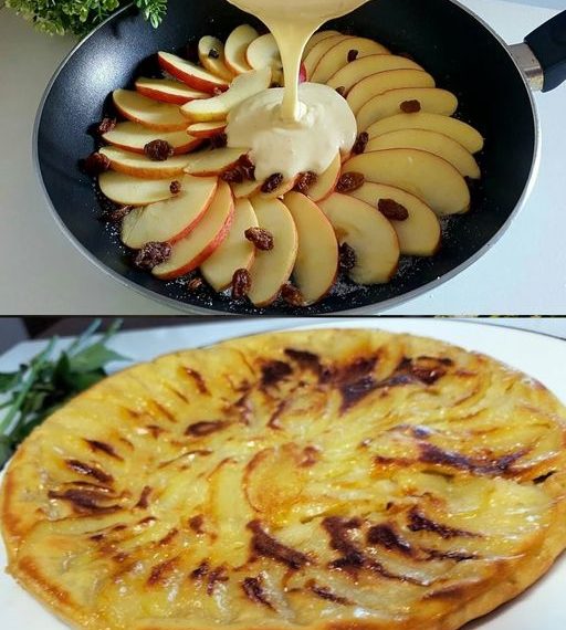 Rezept für Apfel-Zitronen-Pfannkuchen