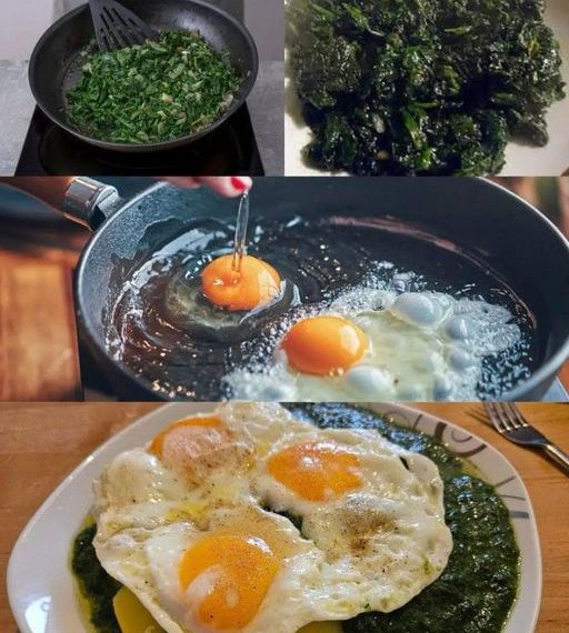 SPINAT, SPIEGELEI UND SALZKARTOFFELN