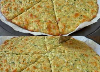 Hausgemachte Zucchini-Pizza