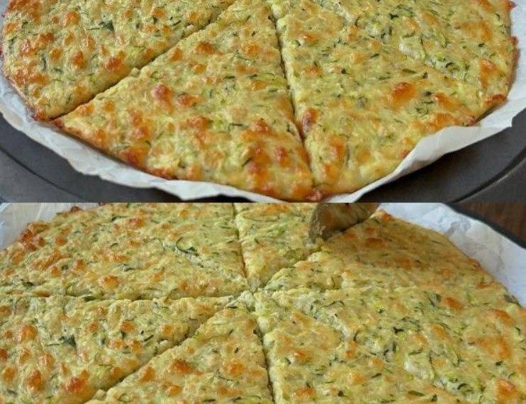 Hausgemachte Zucchini-Pizza