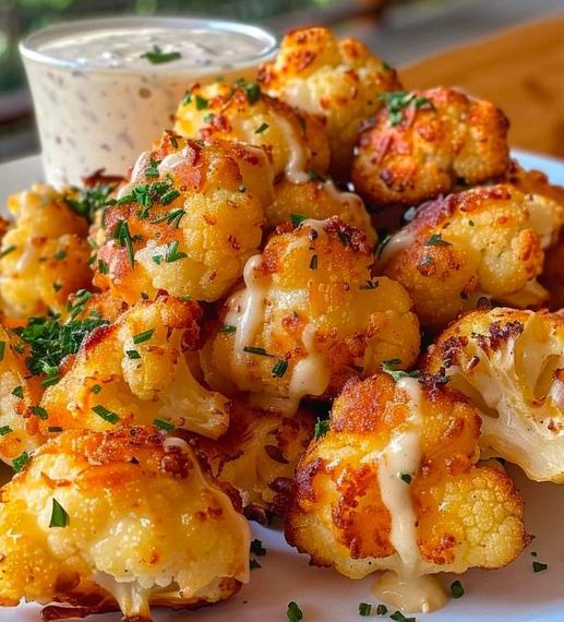 Blumenkohl mit Kase aus dem Ofen