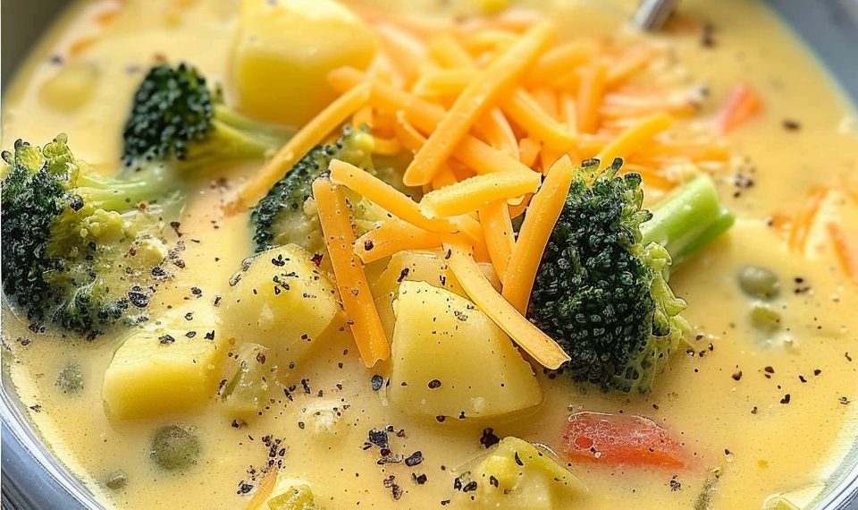 Mensch ist das leckeeeer mhmm Cheddar Brokkoli Kartoffel Suppe