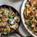 Einfache Blumenkohl-Champignonpfanne mit Mafaldine