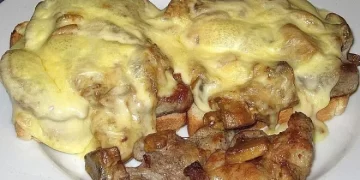 Jägertoast mit Käse überbacken, zum Sattessen – megalecker und so einfach zubereitet