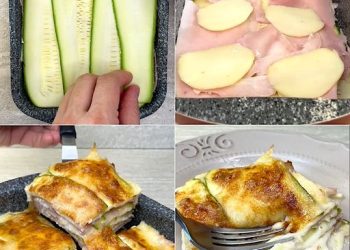 Weiße Zucchini-Parmigiana