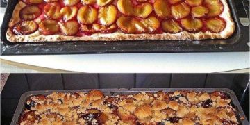 Zwetschgenkuchen vom Blech in 10 Minuten im Ofen