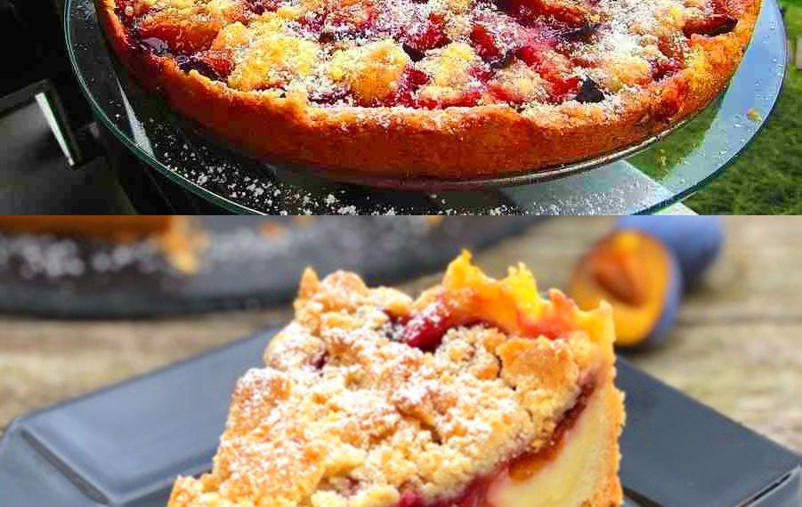 Gelingt jedes Mal, Omas saftiger Zwetschgenkuchen mit Zimtstreuseln