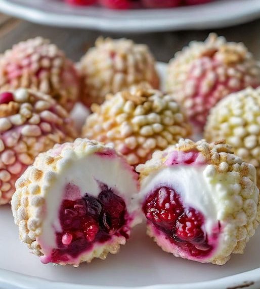 Du wirst staunen, Himbeer Frischkase Kugeln die süchtig machen