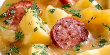 Die leckerste Kartoffelsuppe der Welt, konnte ich täglich essen!