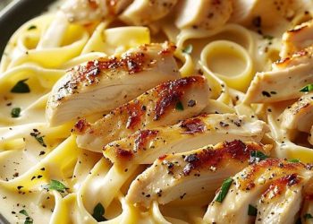 Fettuccine Alfredo mit Hähnchen