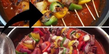  Schaschlik mit selbstgemachter Schaschliksoße 