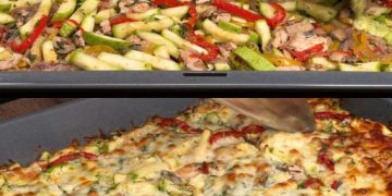 Gebackener Hähnchen-Gemüse-Auflauf