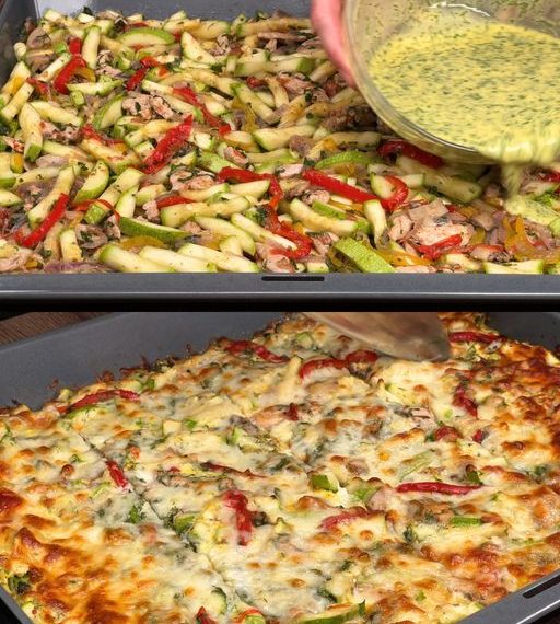 Gebackener Hähnchen-Gemüse-Auflauf