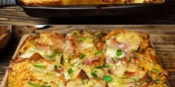 Nehmen Sie 2 große Kartoffeln & 200 ml Kefir fur das essen