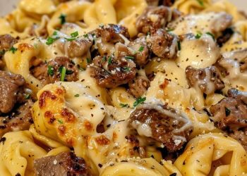  Cheesesteak Tortellini in reichhaltiger Provolone-Sauce