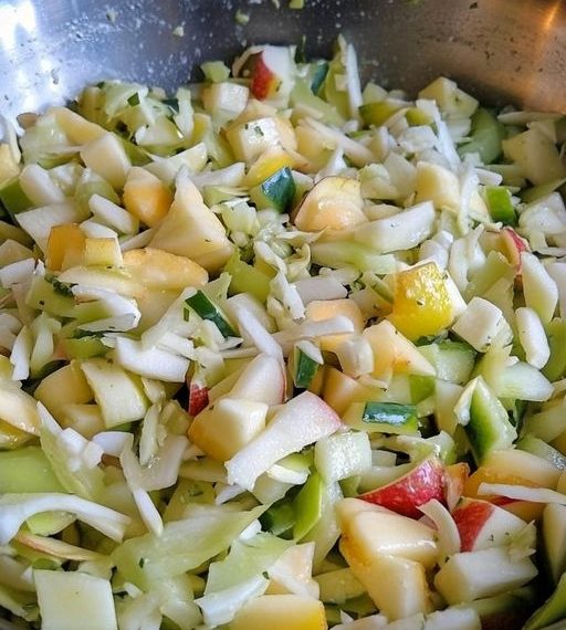 Apfel – Porree – Salat