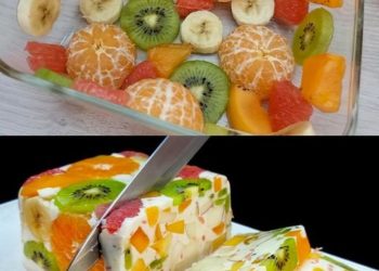 Nur Milch und Obst Leckeres Dessert ohne Gelatine