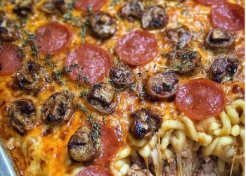 Einfaches Pizza-Auflauf-Rezept mit Hackfleisch