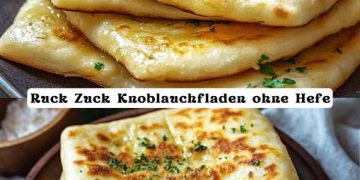 Ruck Zuck Knoblauchfladen ohne Hefe