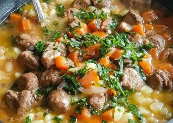 MÖHRENEINTOPF MIT HACKFLEISCHBÄLLCHEN