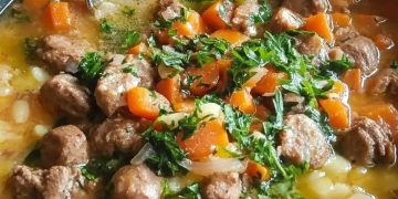 MÖHRENEINTOPF MIT HACKFLEISCHBÄLLCHEN