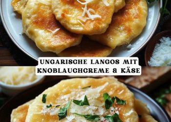 UNGARISCHE LANGOS MIT KNOBLAUCHCREME & KÄSE