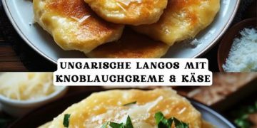 UNGARISCHE LANGOS MIT KNOBLAUCHCREME & KÄSE