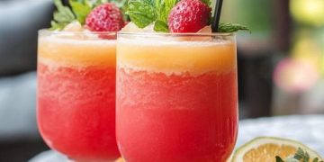 Sommerlicher Apfel – Melonen – Smoothie