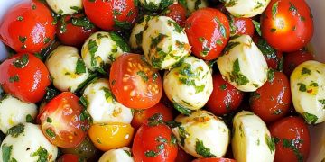 Italienischer Tomaten Mozzarella Salat … hmmm lecker