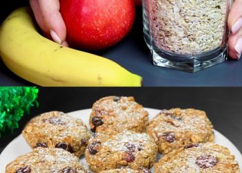 Gebackener Haferbrei mit Früchten und Nüssen