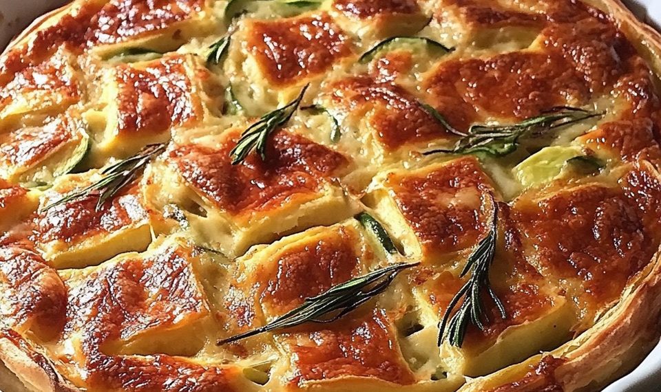 Schafskäse-Zucchini-Quiche