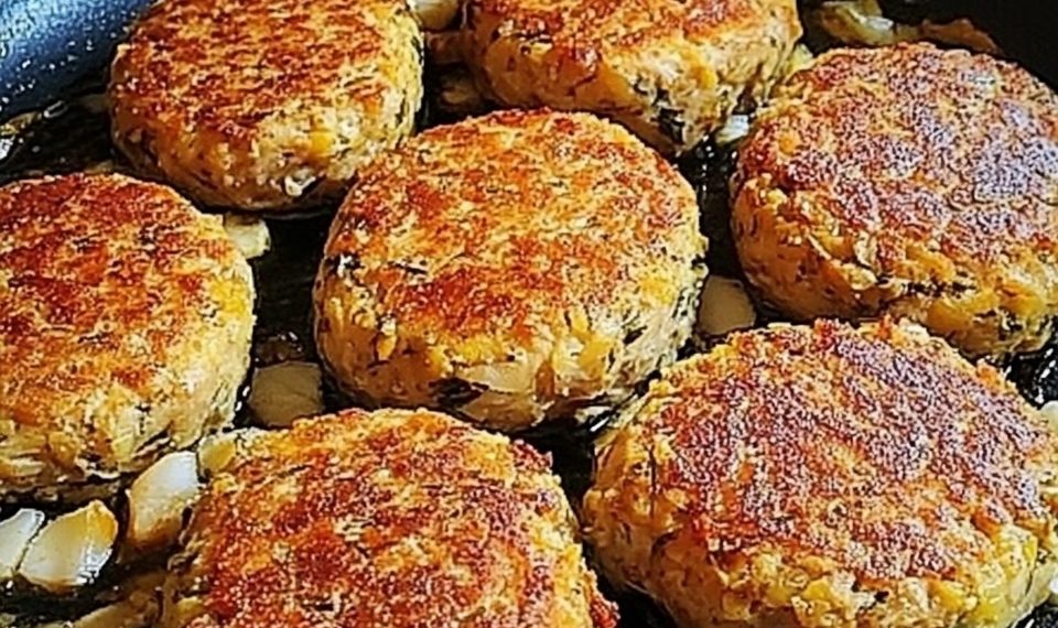 Haferflocken-Käse-Bratlinge