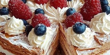 Schneemousse-Erdbeertorte