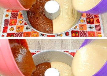 2 Kuchen in 1! Ich werde nie müde, dieses tolle Rezept zuzubereiten!