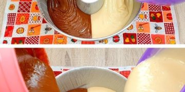 2 Kuchen in 1! Ich werde nie müde, dieses tolle Rezept zuzubereiten!