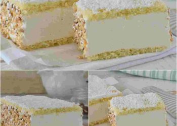 Zitronen Mascarpone-Schnitten