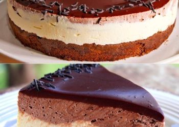 Drei Schichten: das cremige und köstliche Dessert