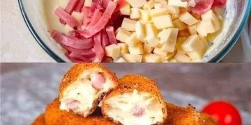 Richtig lecker, Extra knusprige Schinken-Käse-Krokette