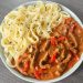 Rindergeschnetzeltes mit Tagliatelle