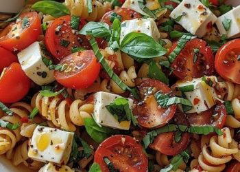 Nudelsalat mit Caprese
