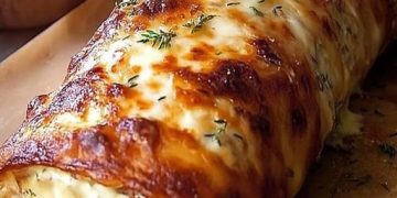 Hackfleisch Käse Rolle