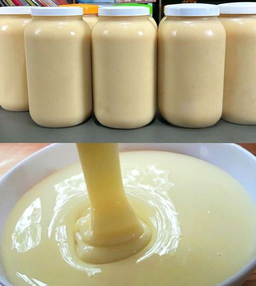 Selbstgemachte Kondensmilch mit 2 Zutaten: lecker und ergiebig
